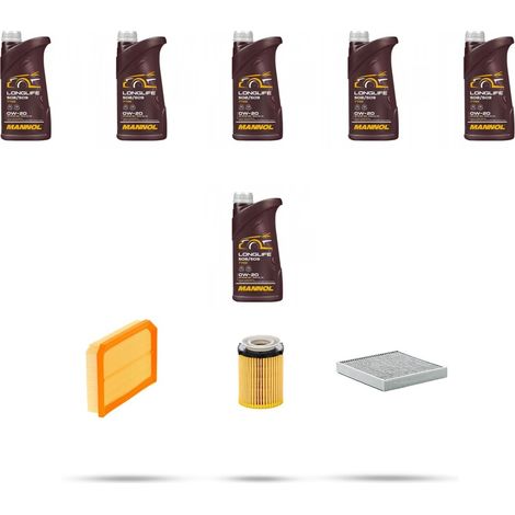 Kit tagliando 3 FILTRI e 6L OLIO compatibile con Mercedes Classe GLB (X247) 220 Hybrid 140KW Dal 2023 (1/4)