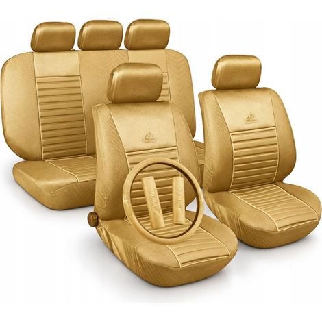 Coprisedili universali per auto, per un set di sedili, beige (1/4)