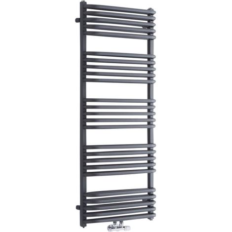 Hudson Reed Arch – Sèche-Serviettes Incurvé – Anthracite 126.9 x 50cm (1/5)