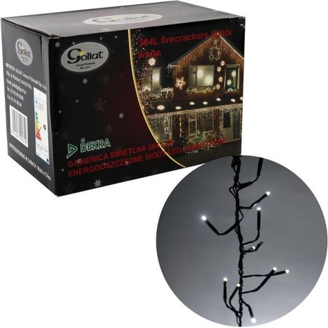 Luci per albero di Natale 384 LED a risparmio energetico a forma di bruco 10 m bianco freddo (1/5)