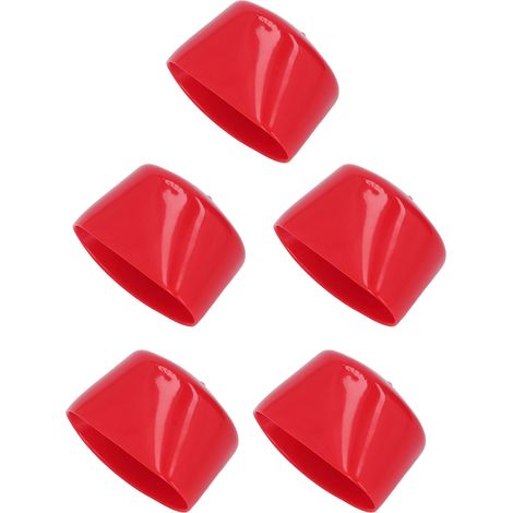 Lot de 5 capuchons à vis de 60 mm de diamètre, flexibles, ignifugés et résistants à la corrosion, avec protection pour filetage en PVC. (1/5)