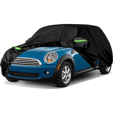 Autoabdeckung Wasserdicht für Mini Cooper 3 Türer 2000-2024, 300D Schwarz Vollgarage (1/5)