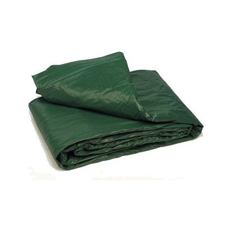 OSE – Housse de salon de jardin étanche en PVC 230 x 350 cm – 8 œillets pour fixation – Protection contre intempéries – Coloris vert (1/2)