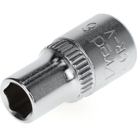 R41000603 Inserto per chiave a bussola 1/4" 6 facce 6 mm Lunghezza 25 mm (1/4)