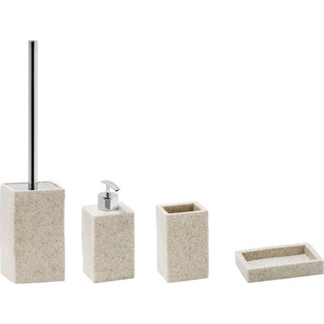 Set d'accessoires de salle de bain sable