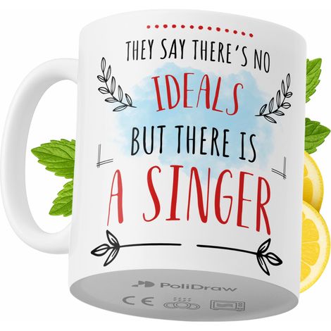 Lustige Kaffeetasse mit witzigem Textdesign für Sängerinnen und Sänger – ideal für Geburtstage, Namenstage, Feiertage und besondere Anlässe. Hochwertige Tasse für Zuhause, Büro und Arbeit. Farbe: Weiß