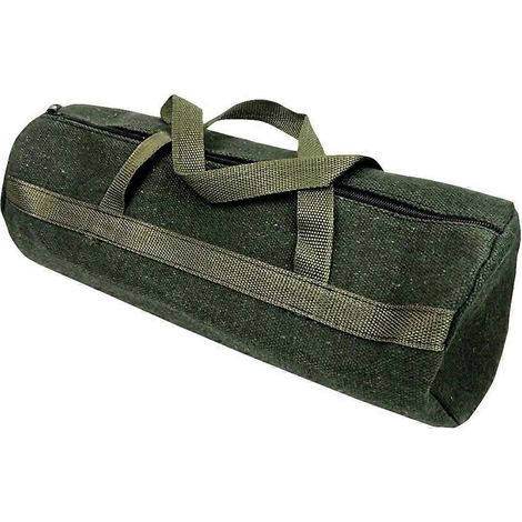 Sacoche de rangement portable en toile épaisse haute capacité pour outils de réparation automobile (rond 35 x 13 cm)-351313CM-Green