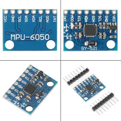 Module accéléromètre et gyroscope 6DOF à trois axes MPu 6050 (3,3 V-5 V) (1/5)