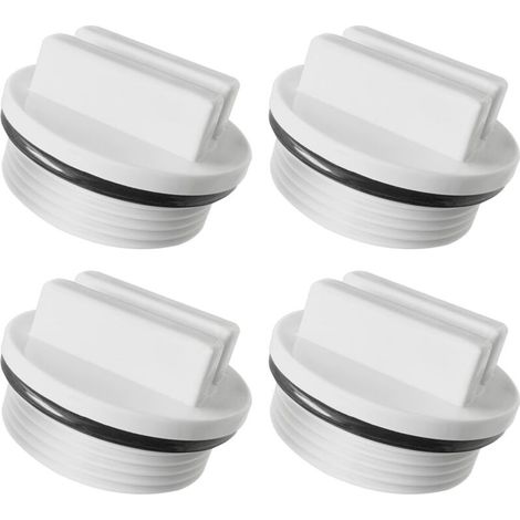 Bouchon Piscine Hiver - 4 pièces, Bouchon Piscine Hiver PVC 1.5 Pouces Joint Torique - Clapet Skimmer (1/4)