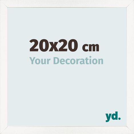 yd. - Cadre photo 20x20 - Blanc Brillant - MDF - Bologna
