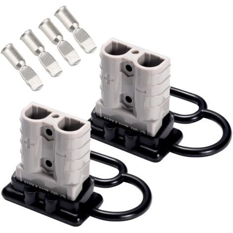 50A 6AWG Connecteur Batterie Rapide de (2 Lot), Connecteur/Déconnexion de Prise de Faisceau de Câbles, de Fil à Déconnexion Rapide de Borne de Batterie (1/5)