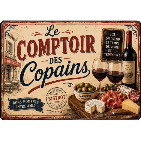 Planche en verre comptoir des copains apéro 29 x 20 cm (1/2)