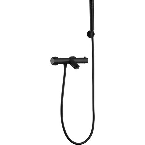 Grifo bañera-ducha negro mate termostático Birim de Valaz (1/5)