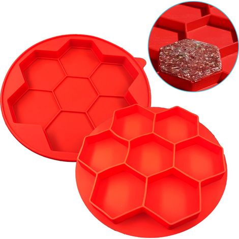 Burger Press - 7 Compartiments - Contenant Congélateur - Pour Galettes De Viande - Lot De 1 (1/5)