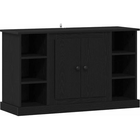 Sideboard Black Oak 100 x 35.5 x 60 cm Engineered Wood vidaXL