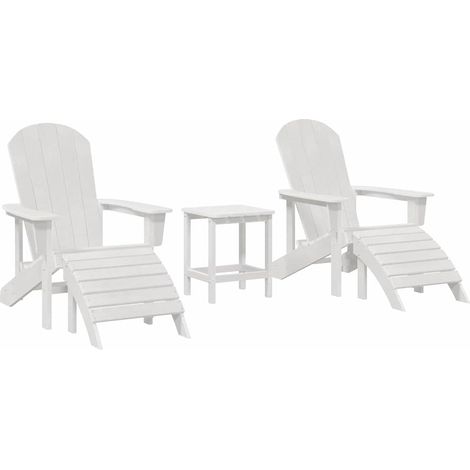 Maison Exclusive - Gartenstuhl 3 pcs Weiß Polyethylen