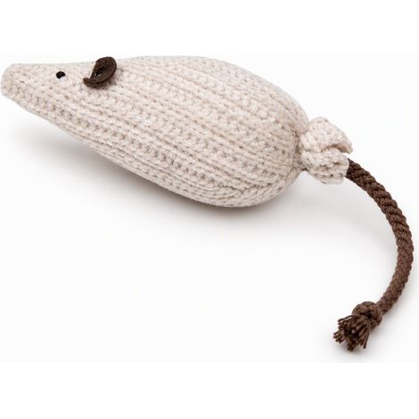 Jouet en peluche à la cataire pour chats marron clair 12 x 5 cm (1/5)