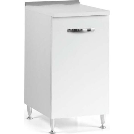 Kit d'armoires de cuisine de base 1 porte cm.40x50x85h blanc - Salle de séjour