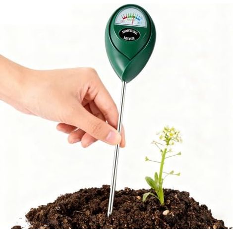 Pflanzkübel Bodentester,Boden Feuchtigkeitsmesser für Pflanzen,für Gartenarbeit,Rasen,Garten,Landwirtschaft und Außen Pflanzen (1/5)