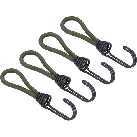 10 pièces élastique de tente avec crochet, corde élastique de fixation pour camping et accessoires de tente (1/5)