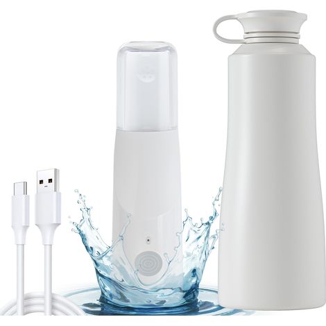 Bidé portátil de viaje, 3 modos de pulverización y alta capacidad de 800 mAh, resistente al agua IPx7 y recargable, bidé labial con tapa transparente para higiene personal, cuidado postnatal.