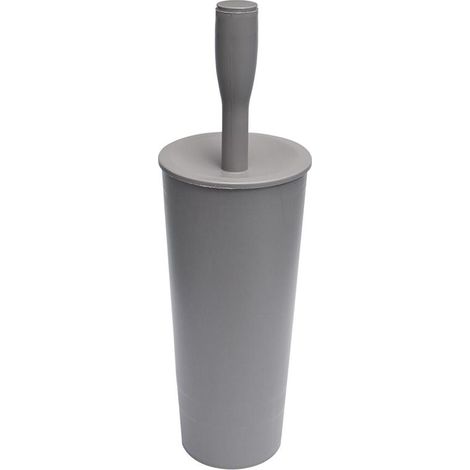 Portascopino WC Spazzolone da Bagno Colors Grigio 11,5 x 11,5 x 37 cm