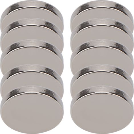 100 Stück superstarke Neodym-Magnete, Mini-Größe, rund, Industriemagnete für Werbetafeln, 8 x 1 mm / 0,3 x 0,04 Zoll (1/5)