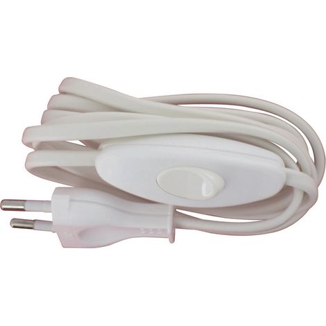 Vorgelagerter elektrischer Kabel, Weiß