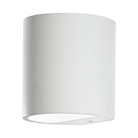 "Applique SHINE in gesso bianco verniciabile con luce biemissione" (1/2)