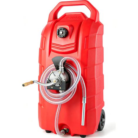 Kraftstofftrolley 60L Kraftstoffkanister Benzinkanister PE 460x533x930mm Gaskraftstofftankbehälter 7,8 L/min Max. Durchfluss Ersatzkanister Benzintank Geeignet für Diesel, Schmieröl, Benzin (1/5)