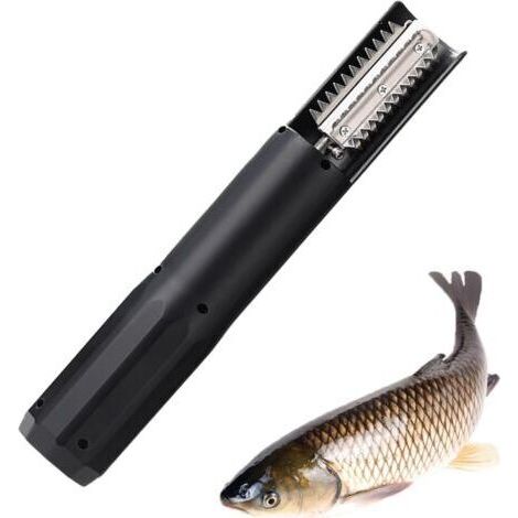 Ecailleur Poisson Electrique Grattoir, Décapant Électrique Pour Écailles De Poisson, Grattoir Sans Fil Avec Étui Protecteur Pour Cuisine Maison Et Restaurants, Rechargeable USB (1/5)