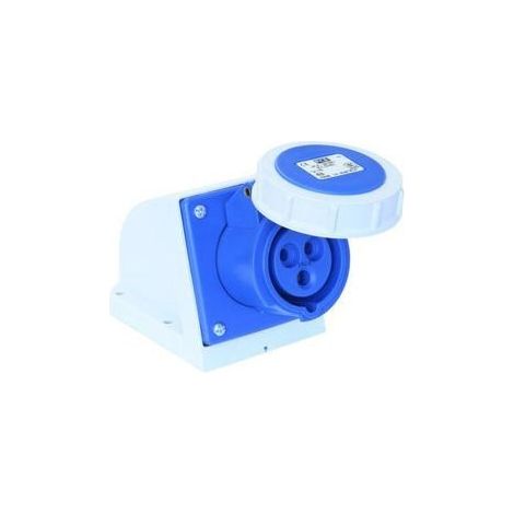 Enchufe fijo 16A 3P 230V azul IP67 /sin prensaestopas/ 1132-6