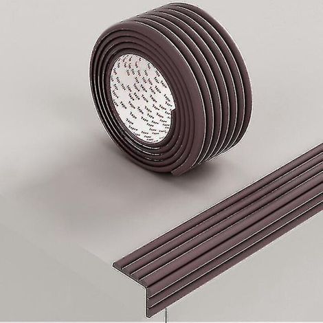 Bande de protection de sécurité pour bébé de 2 m, protège les bords de table et de bureau, protège les coins de meubles, sécurité enfant, coins souples, marron (1/5)