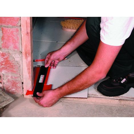Rubi – Gabarit de formes 35 cm – Pour découpe précise de carreaux – Longueur utile 25 cm – Poids léger pour manipulation facile (1/3)