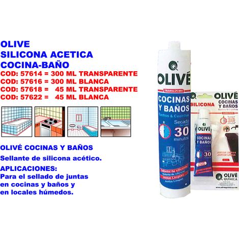 Silicone Acetico Trasparente S-11 per Cucina e Bagno 45ml