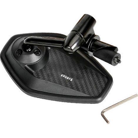 360° klappbarer Fahrradspiegel, HD-Rückspiegel aus blendfreiem, blauem Glas, linker Spiegel für Fahrräder mit 16–21 mm Innendurchmesser, Mountainbikes (1/5)