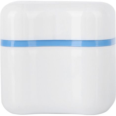 Boîte de Rangement pour Dentier avec Filtre - Appareil Dentaire (Bleu Ciel) (1/5)