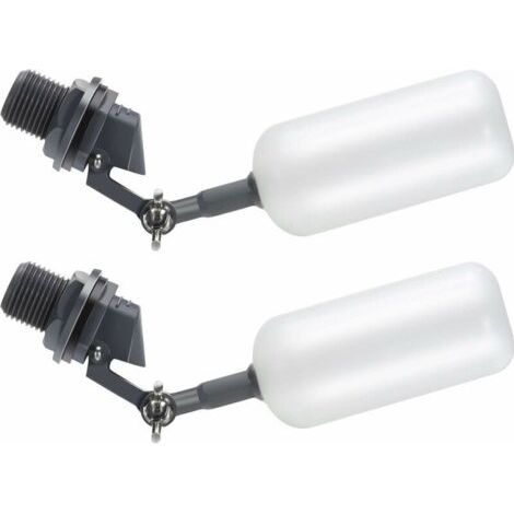 Ede Robinet à boisseau sphérique à flotteur, tuyau d'alimentation de 1/2 pouce, réservoir d'humidificateur à remplissage automatique mâle avec bras réglable pour étangs, abreuvoirs pour bétail, aquari (1/5)