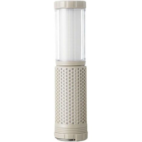 Lampe de camping beige, 5,75,723 cm, 1 pièce, lampe de randonnée, lampe de tente, télescopique, rechargeable, adaptée aux activités de plein air. (1/5)