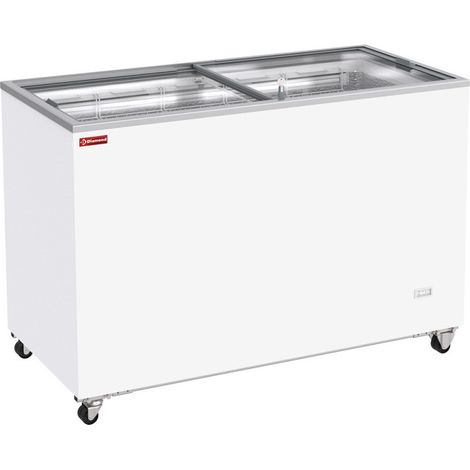 Conservateur bahut, 410 litres, couvercles coulissants sur roulettes - Diamond