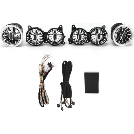 Eosnow Kit de remplacement de lumière ambiante pour Turbine LED avant, 7 couleurs, 6 pièces, pour Benz classe S W222 2014 – 2017 (1/3)