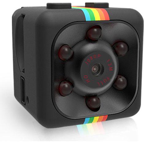 Caméra espion, mini caméra HD DVR 1080P caméra cachée vision nocturne infrarouge, petite caméra de nounou prend en charge la détection de mouvement pour la maison / surveillance / voiture / drone / bu