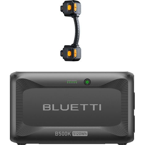 BLUETTI B500K2 Batterie d'Extension - 5120Wh LFP, Pour Apex Station électrique 300 (AC380)