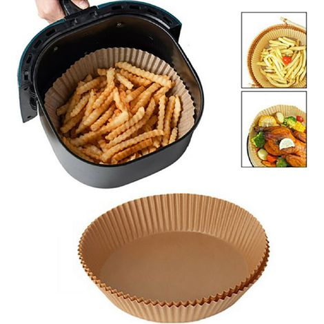 Antihaft-Backpapier für Airfryer – 50 Stück Ø20x4,5cm