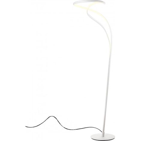 Piantana led redo group tempest 01-3606 01-3608 2100lm 3000k lampada terra ultramoderna touch dimmerabile, finitura metallo bianco (1/4)