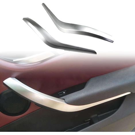 Lot de 2 poignées de porte intérieures gauche droite pour voiture Compatible avec B-MW X1 E84 10-16-Mat argent (1/5)