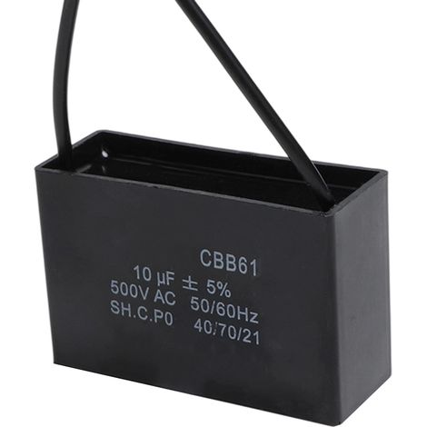 Condensateur De Démarrage - 10 µF - 350 V CA - Pour Moteur De Ventilateur - 1 Pièce (1/5)