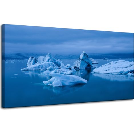 Lienzo impreso Naturaleza Islandia iceberg 120x60