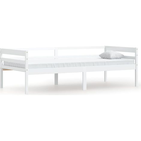 Maison Exclusive - Dormeuse Estraibile senza Materasso Bianca Legno Pino 90x200 cm