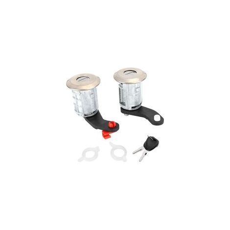 Jeu de cylindres de barillet de serrure de porte gauche droite avec 2 clés – Matériau ABS – Compatible Renault Master 1998-2016 - 7701470944